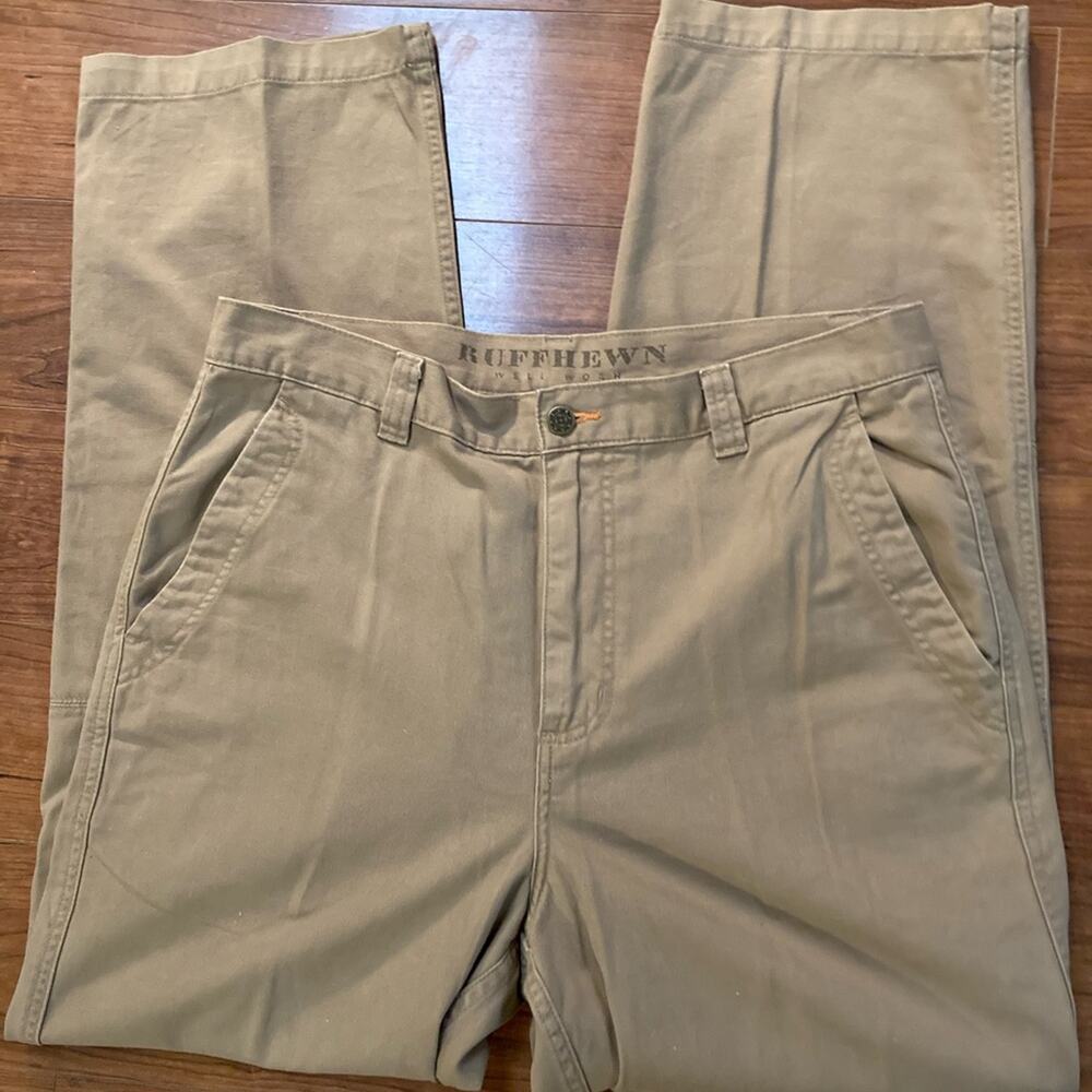 Ruffhewn Men's Slacks Pants Khakis Size 34/30 100% cotton